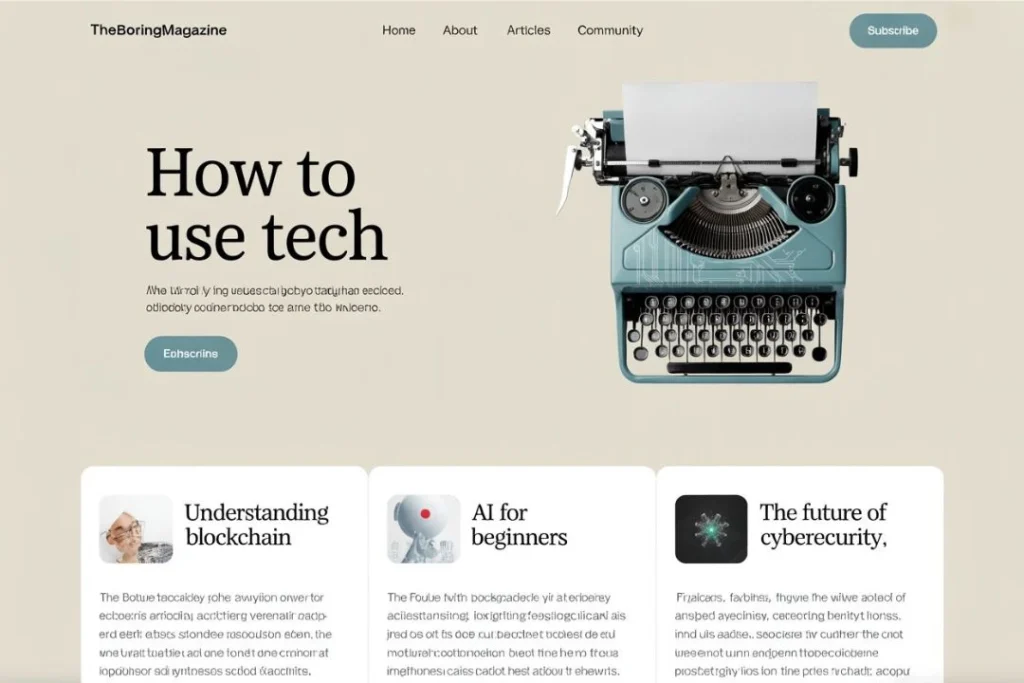 Tech TheBoringMagazine